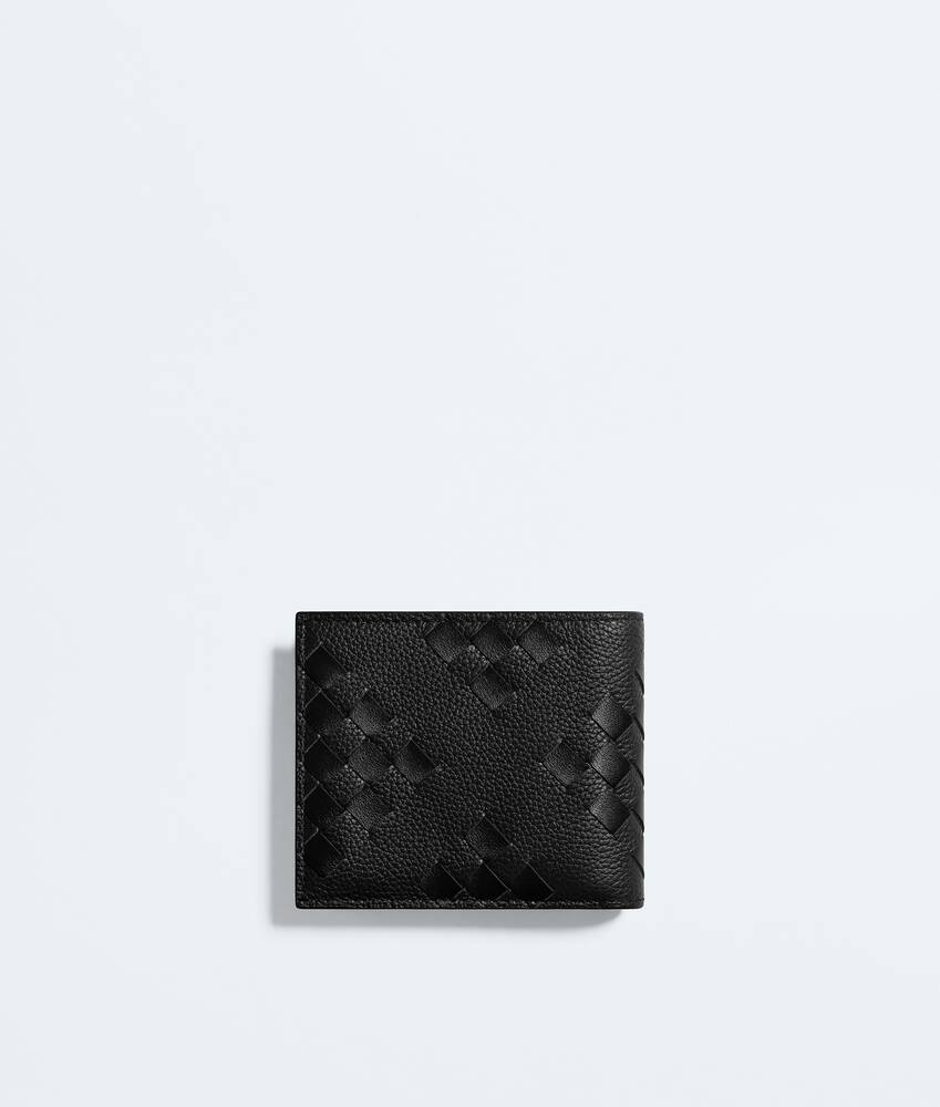 Men's Intrecciato Bi-Fold Wallet with Coin Purse in Black Bottega Veneta Canada EN - Image 3
