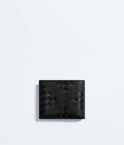 Men's Intrecciato Bi-Fold Wallet with Coin Purse in Black Bottega Veneta United Arab Emirates EN - Image 3