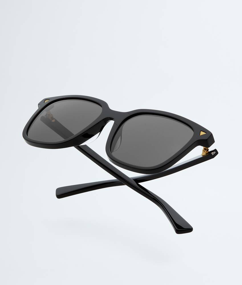 Soft Eckige Sonnenbrille Aus Recyceltem Azetat in Black / Grey Bottega Veneta Deutschland DE - Image 3