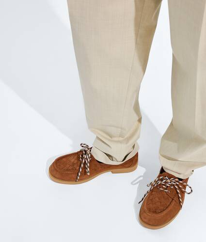 Men's Pier Boat Shoe  in Tannin Bottega Veneta Belgium EN - Image 2
