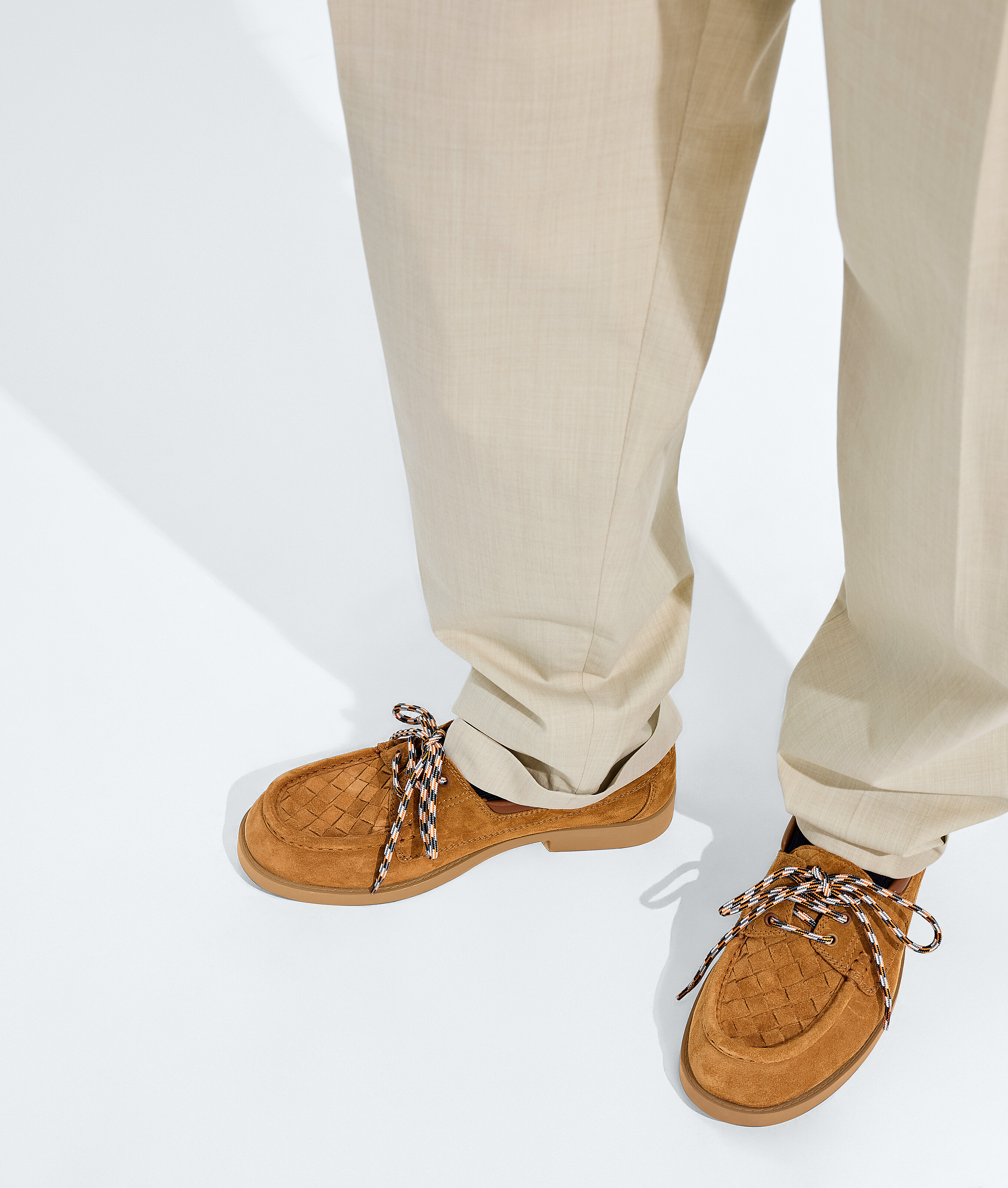 Men's Pier Boat Shoe  in Tannin Bottega Veneta Malta EN - Image 2