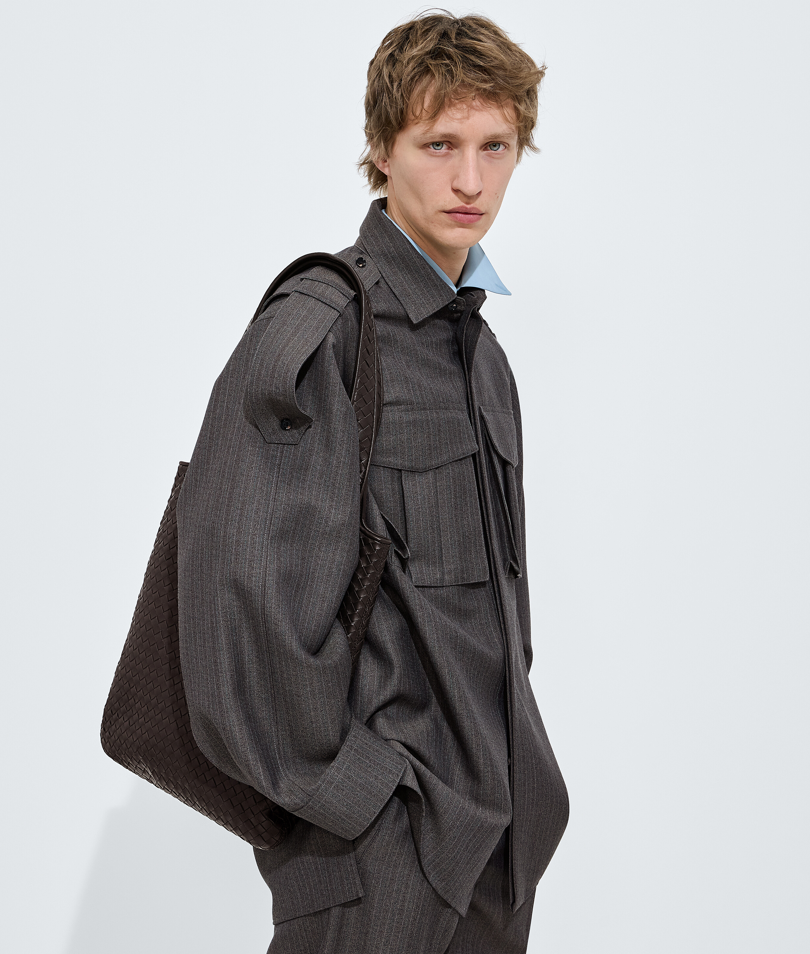 Men's Veneto Tote in Espresso Bottega Veneta Luxembourg EN - Image 5