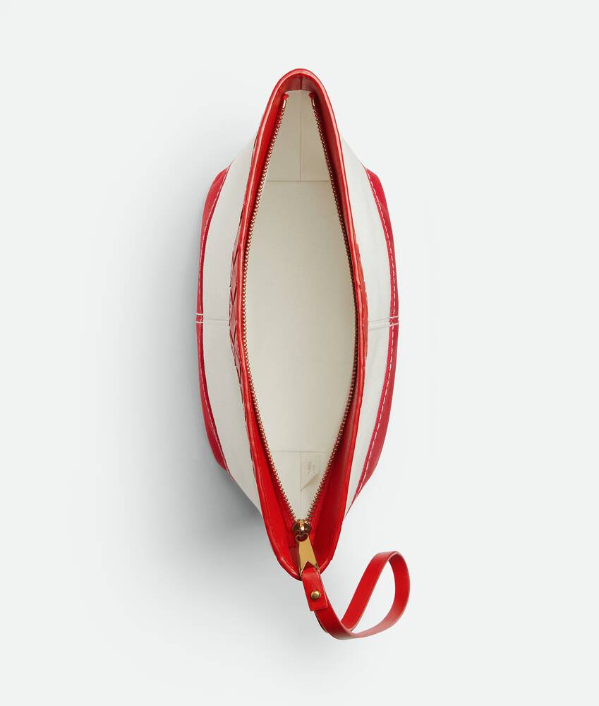 Women's Flip Flap Medium Pouch in White/scarlet Bottega Veneta Romania EN - Image 3