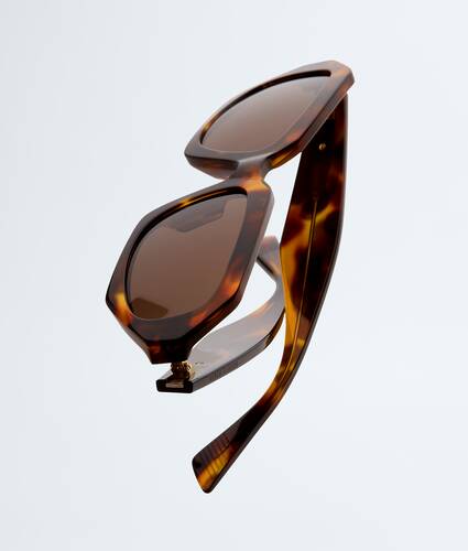 Classic Oval Sunglasses in Brow Bottega Veneta United Kingdom EN - Image 3