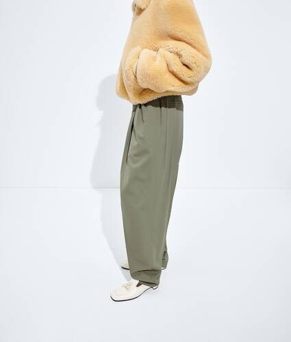 Women's Wool Twill Pants in Tarragon Bottega Veneta Switzerland EN - Image 2