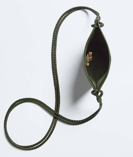 Women's Bacio Phone Bucket in Green tweed Bottega Veneta United States EN - Image 3