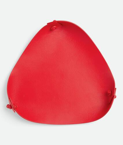 Large Leather Tray in Red stone Bottega Veneta Qatar EN - Image 3