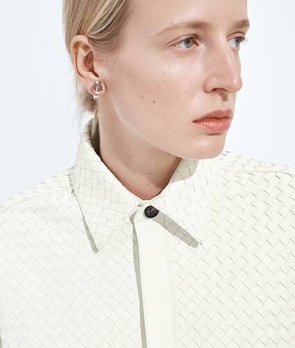 イントレチャートレザー シャツ