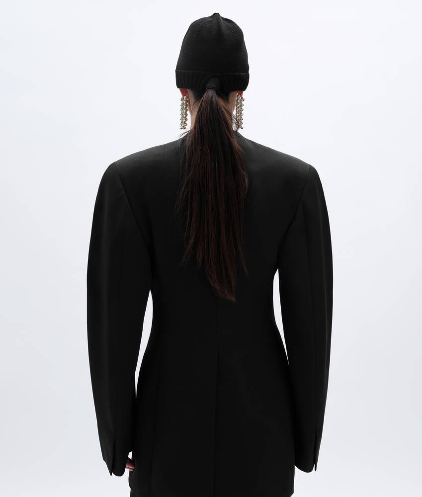 Women's Wool Grain De Poudre Jacket in Double black Bottega Veneta Greece EN - Image 3