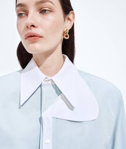 Cotton Oxford Belted Shirt