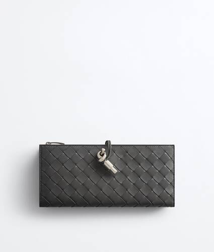 Women's Andiamo Wallet Organizer in Obsidian gray Bottega Veneta Canada EN - Image 1