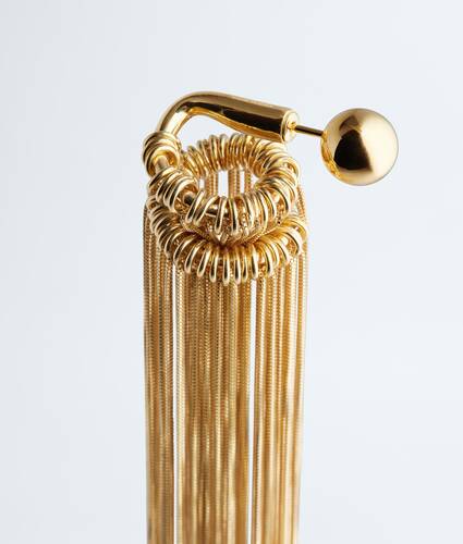 Women's Fringes Single Earring in Yellow gold Bottega Veneta Mexico EN - Image 3