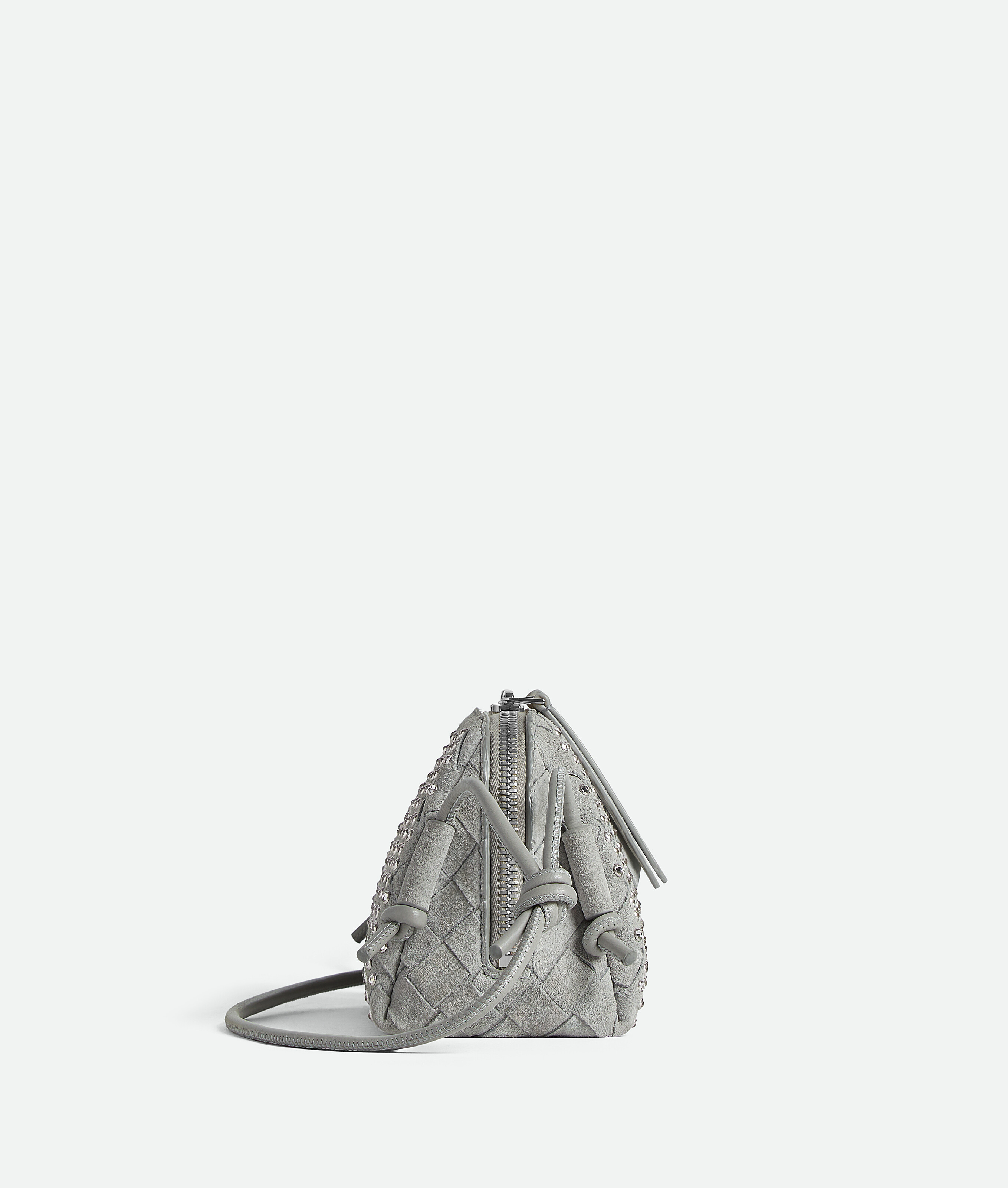 Bottega Veneta Concert Pouch In Silver