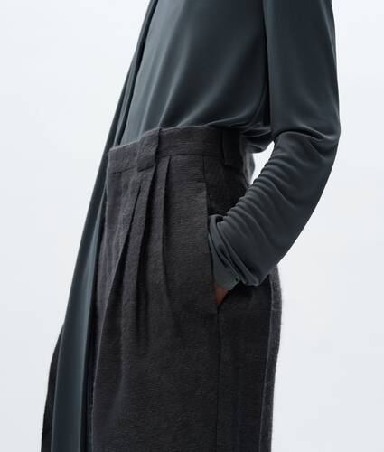 Women's Mohair and Silk Pants in Harbor gray Bottega Veneta Poland EN - Image 4