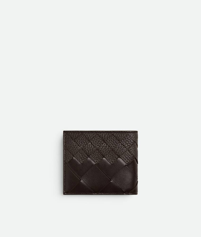 Men's Intrecciato Bi-Fold Wallet With Coin Purse in Fondant Bottega Veneta France EN - Image 3