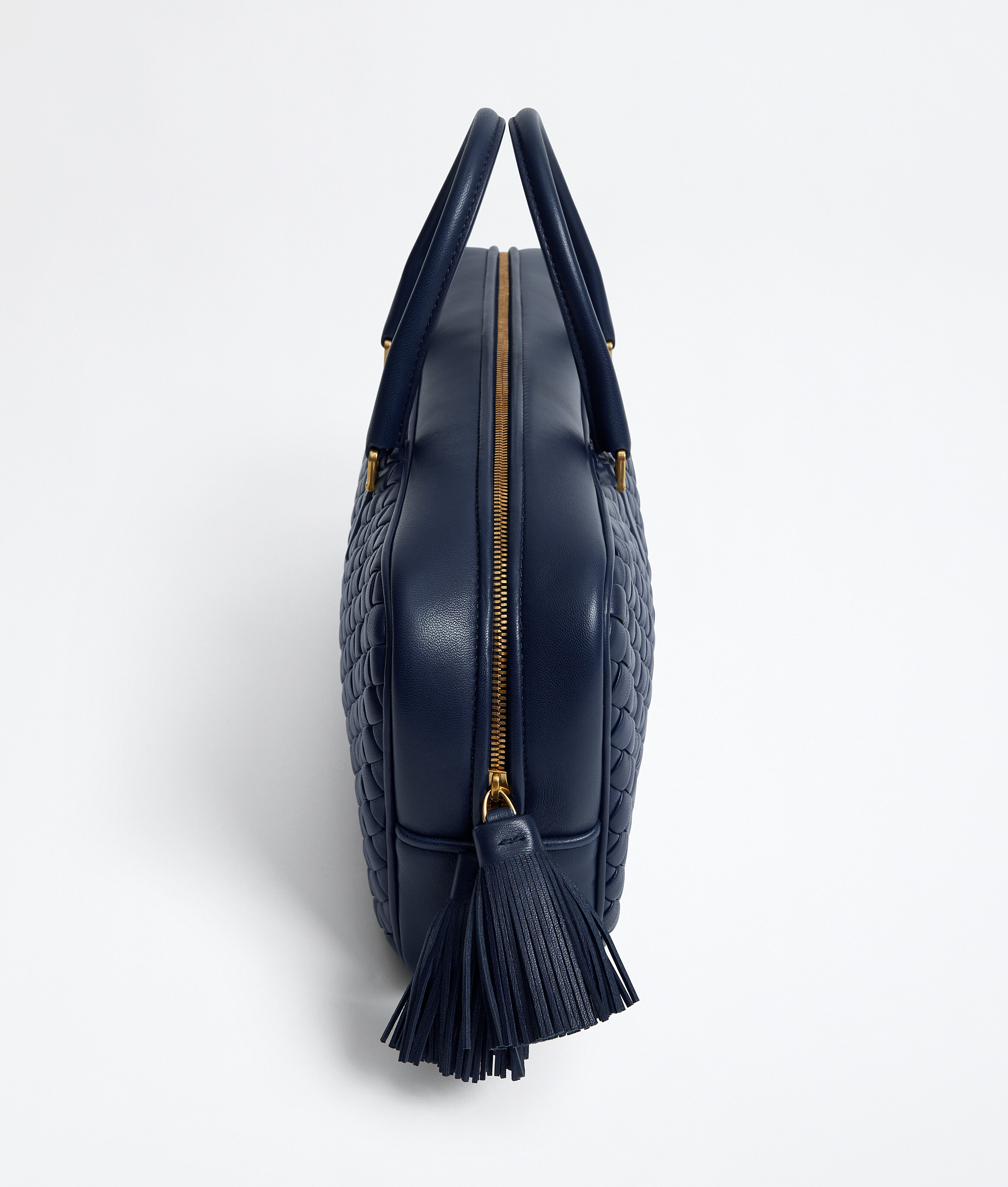 Women's Small Elio in Petroleum Bottega Veneta Luxembourg EN - Image 3