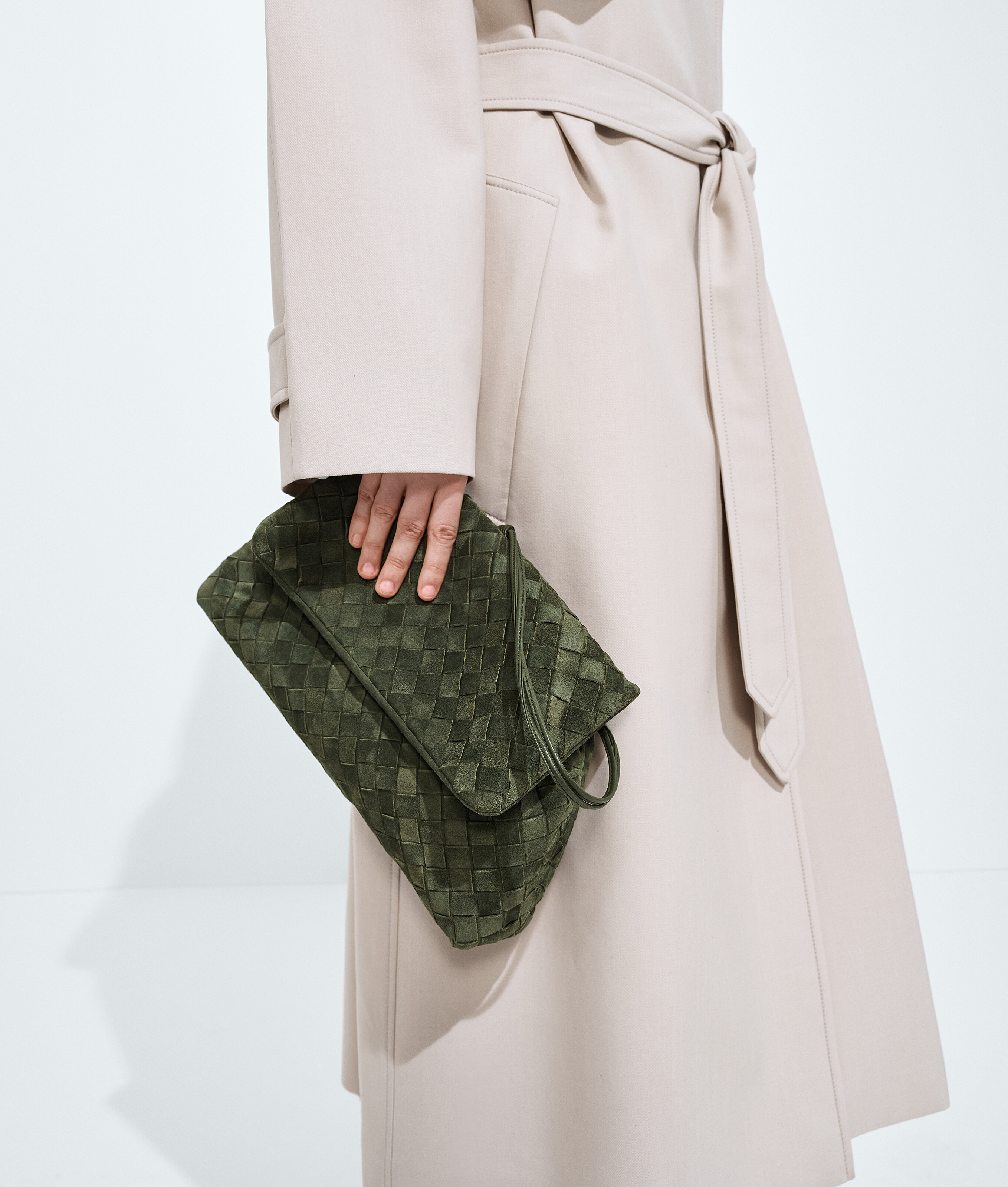 Women's Giorno in Green tweed Bottega Veneta Lithuania EN - Image 5