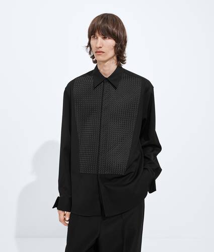 ウール グレインドプードル シャツ のために メンズ で ダブルブラック Bottega Veneta 日本 JA - Image 1