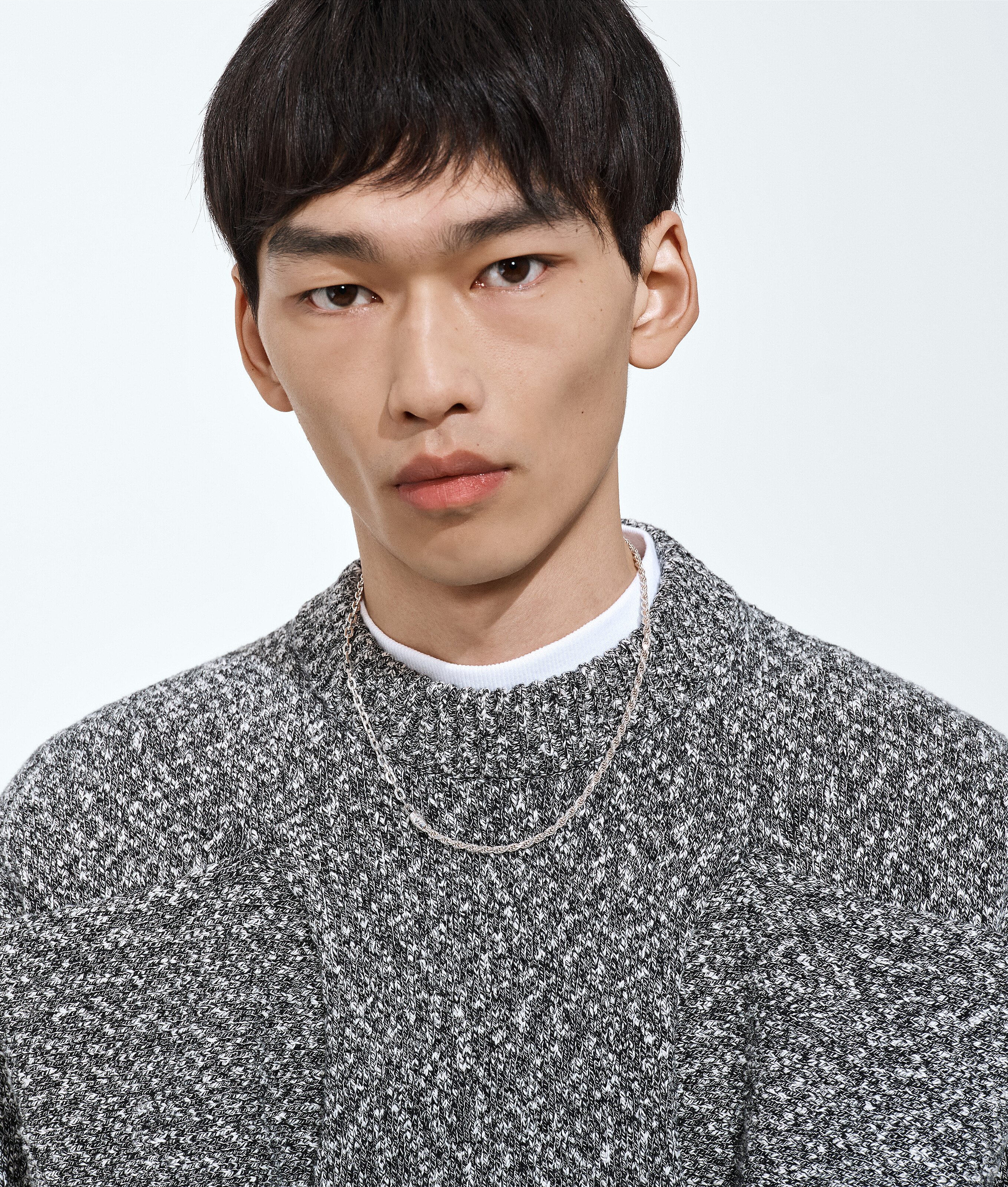 Men's Chain Necklace in Silver Bottega Veneta Luxembourg EN - Image 2