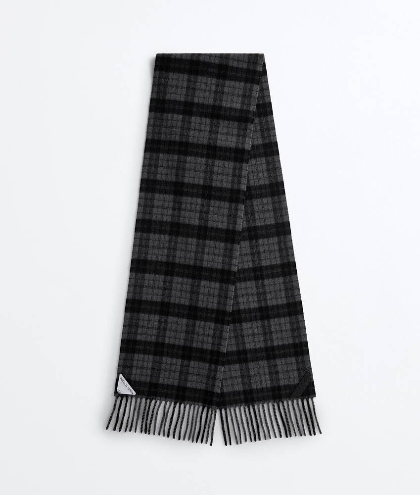 Sciarpa in lana e cashmere da Uomo in Harbor grey/black Bottega Veneta Italia IT - Image 3