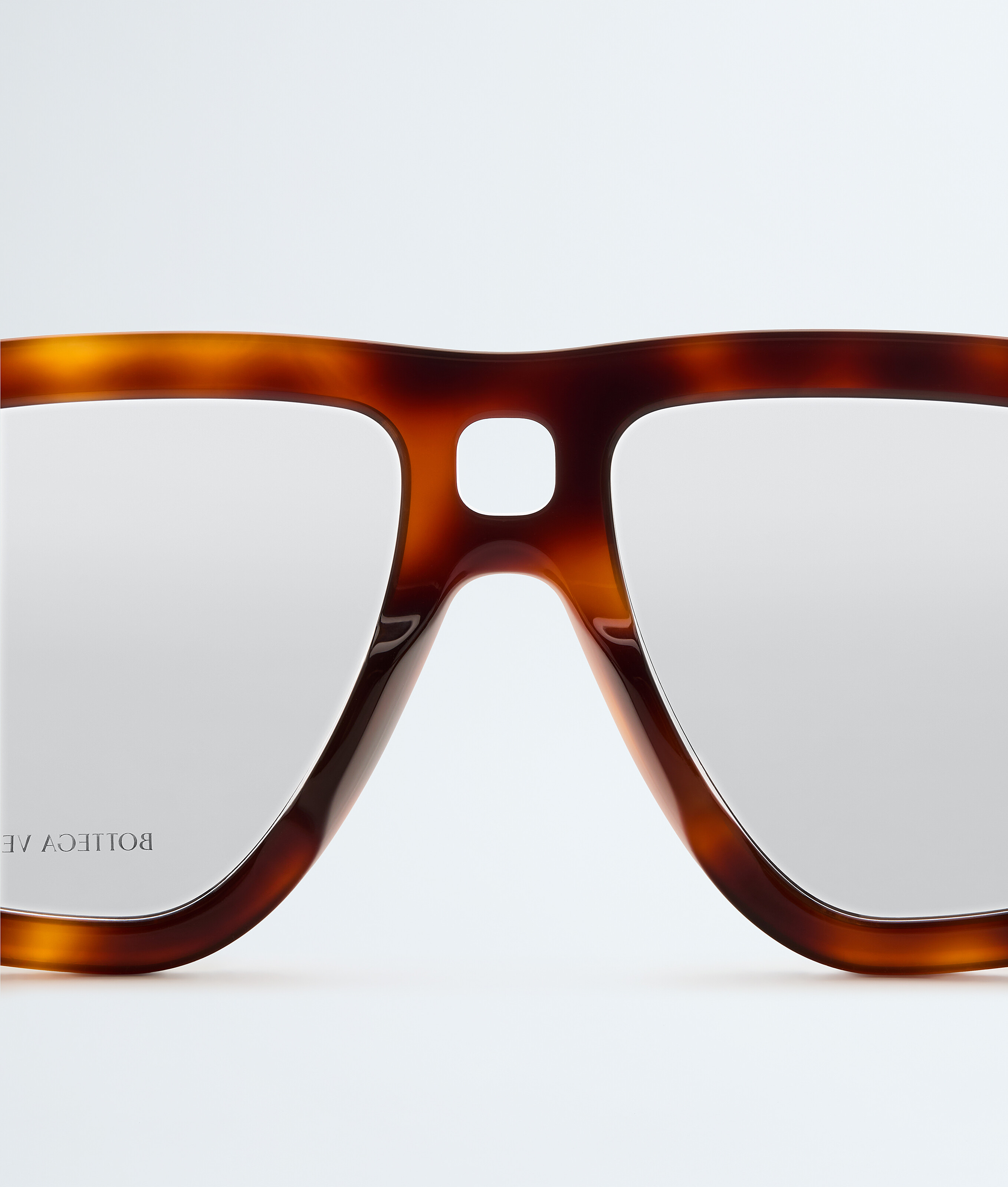 Sophia Ribbon Aviator Eyeglasses in Havana/transparent Bottega Veneta Luxembourg EN - Image 5