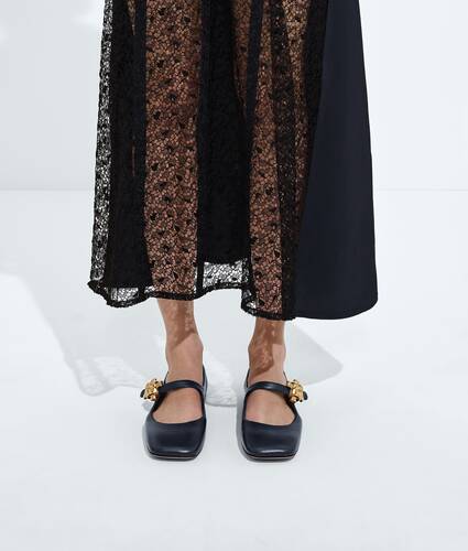Women's Charlotte Mary-Jane Ballerina in Midnight Bottega Veneta Romania EN - Image 2