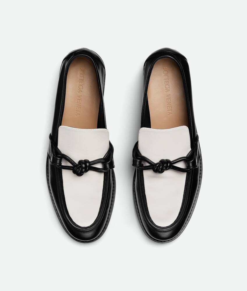 Women's Astaire Loafer in Black/white Bottega Veneta United Kingdom EN - Image 5