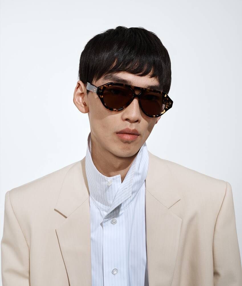 Dizzy Aviator Sunglasses in Havana/brown Bottega Veneta Kuwait EN - Image 2