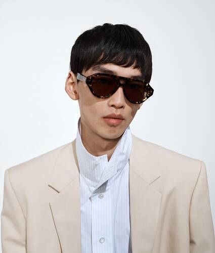 Dizzy Aviator Sunglasses in Havana/brown Bottega Veneta Kuwait EN - Image 2