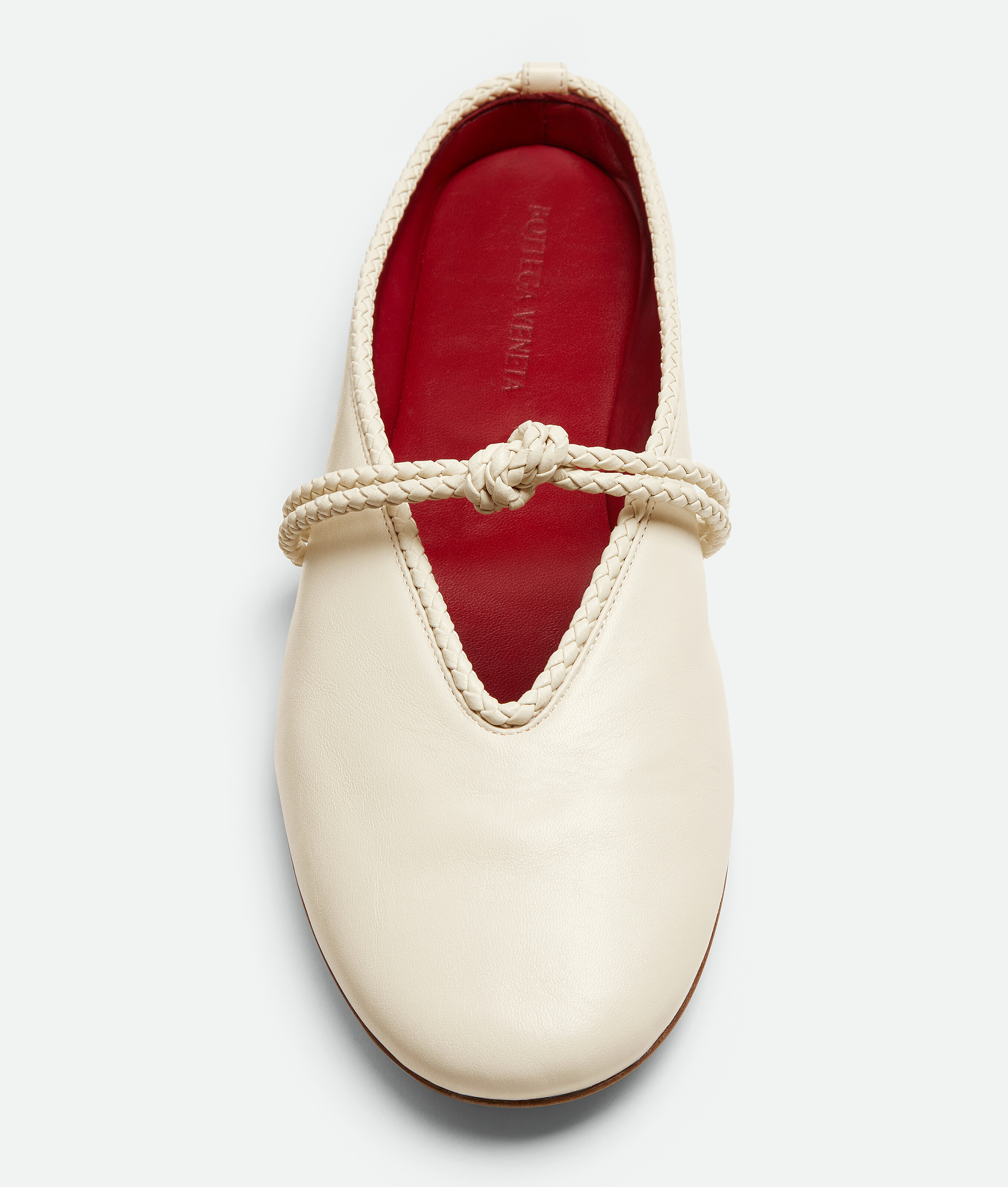Women's Rosa Mary-Jane Ballerina in Sea salt Bottega Veneta Luxembourg EN - Image 4