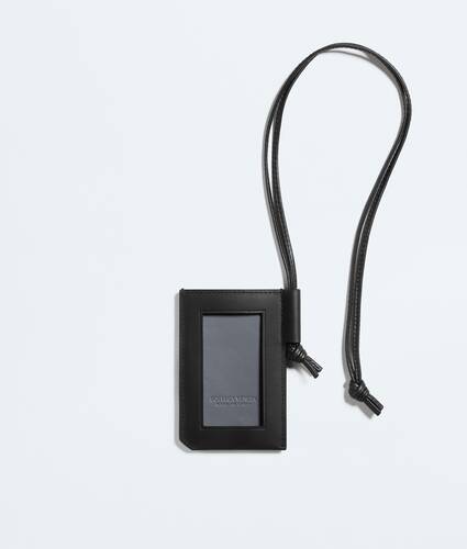 Men's Intrecciato Piccolo Badge Holder in Black/thunder Bottega Veneta Czechia EN - Image 2