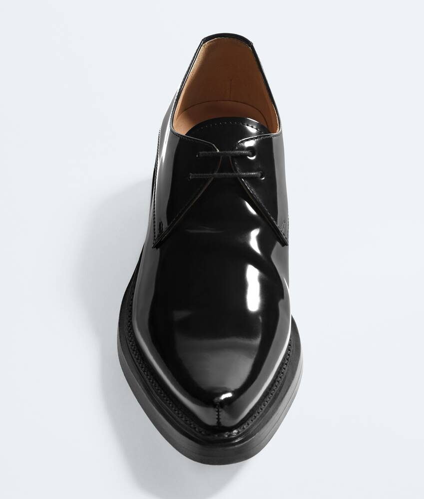 Women's Glaston Lace-Up Shoe in Black Bottega Veneta Italy EN - Image 4