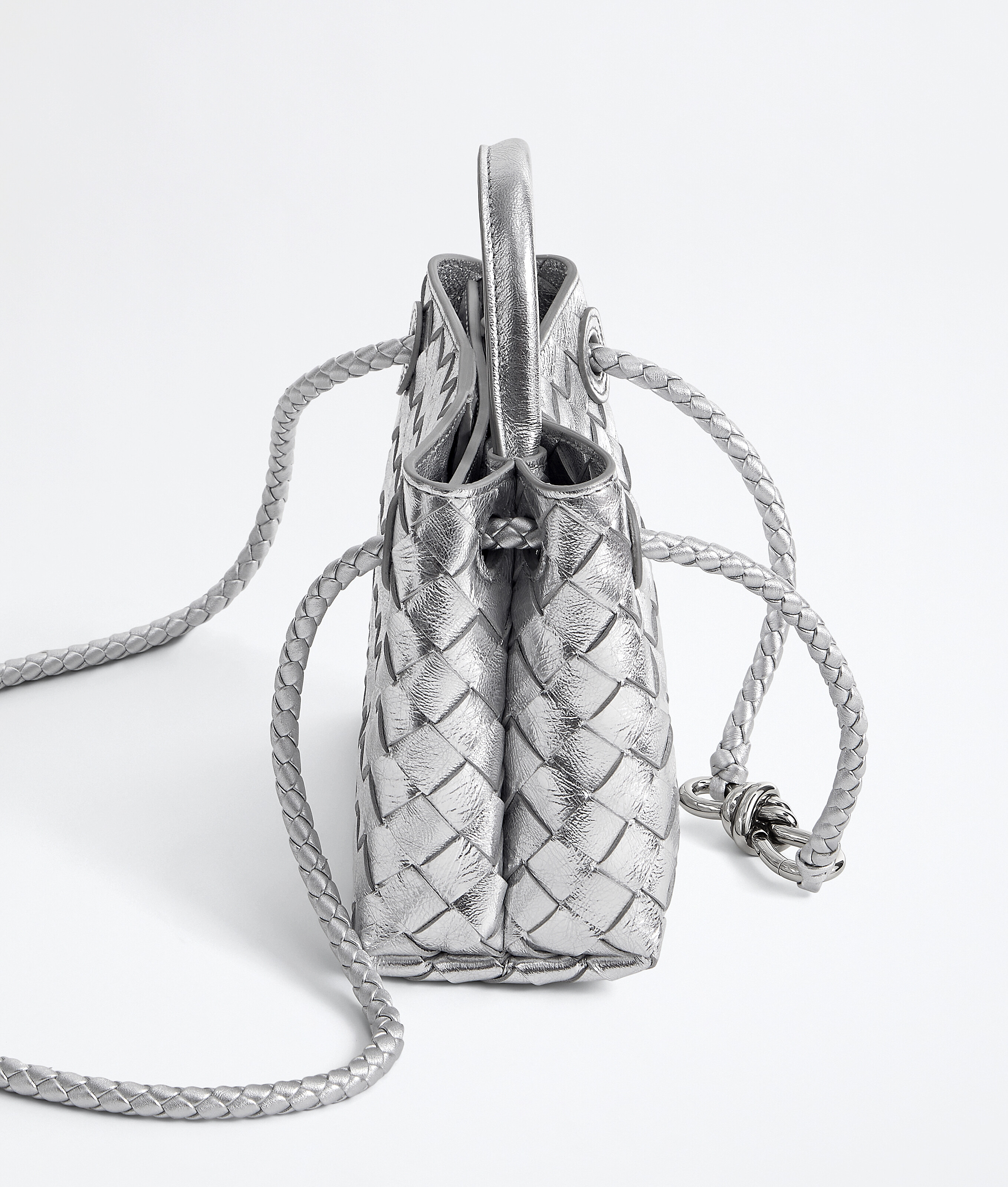 Women's Mini Andiamo in Silver Bottega Veneta Canada EN - Image 3