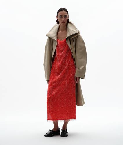 ビスコース フィルクーペ ドレス のために ウィメンズ で フラッシュレッド Bottega Veneta 日本 JA - Image 1