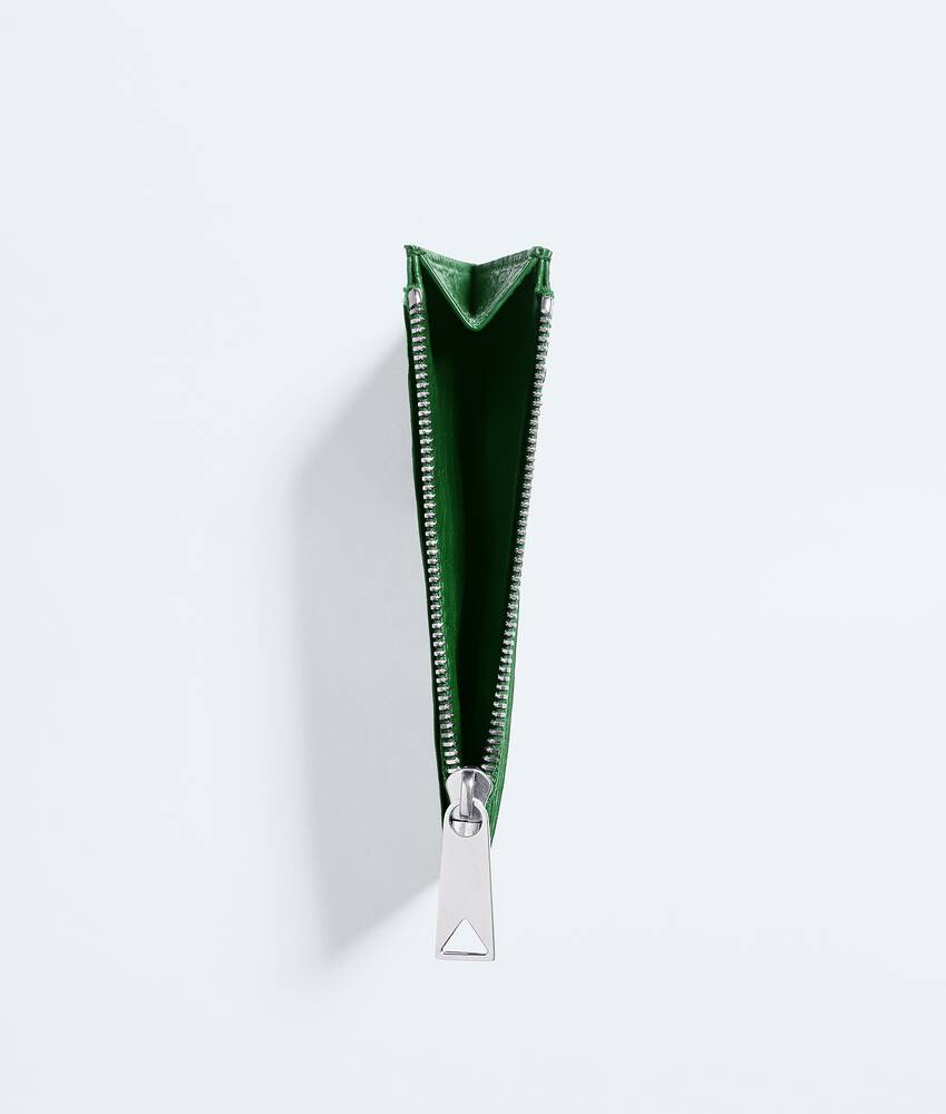 Men's Woven Mycelium Zipped Card Case  in Shamrock Bottega Veneta Croatia EN - Image 2