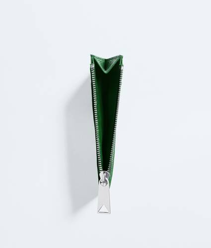 Men's Woven Mycelium Zipped Card Case  in Shamrock Bottega Veneta Croatia EN - Image 2