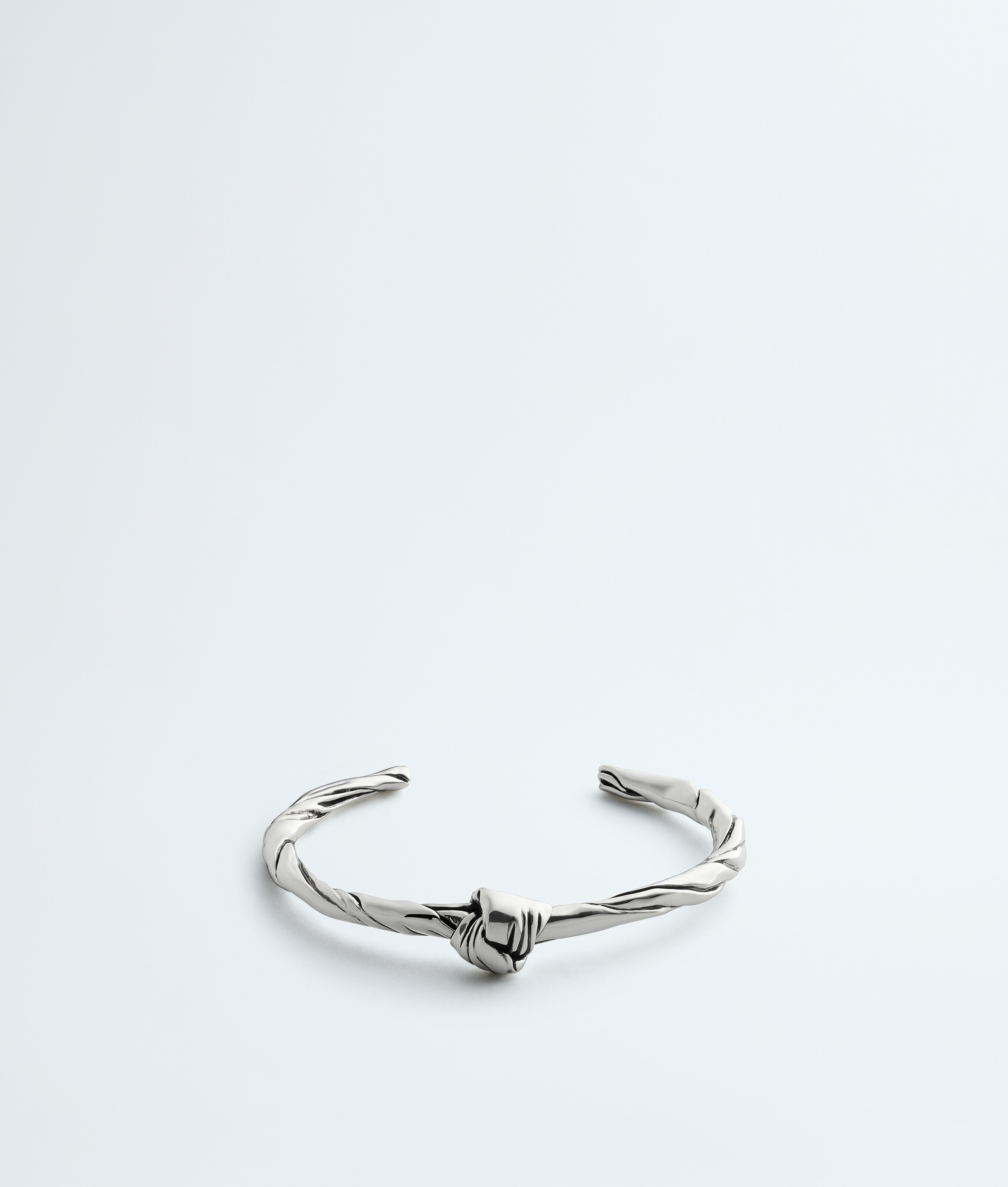 Women's Small Knot Cuff Bracelet in Silver Bottega Veneta Luxembourg EN - Image 1