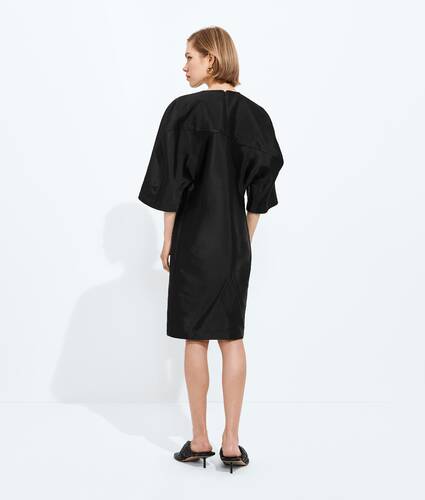 Washed Cotton and Viscose Twill Dress