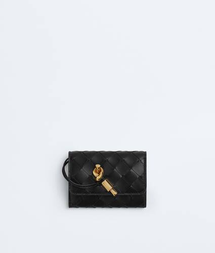 Women's Andiamo Business Card Case in Black Bottega Veneta Finland EN - Image 1