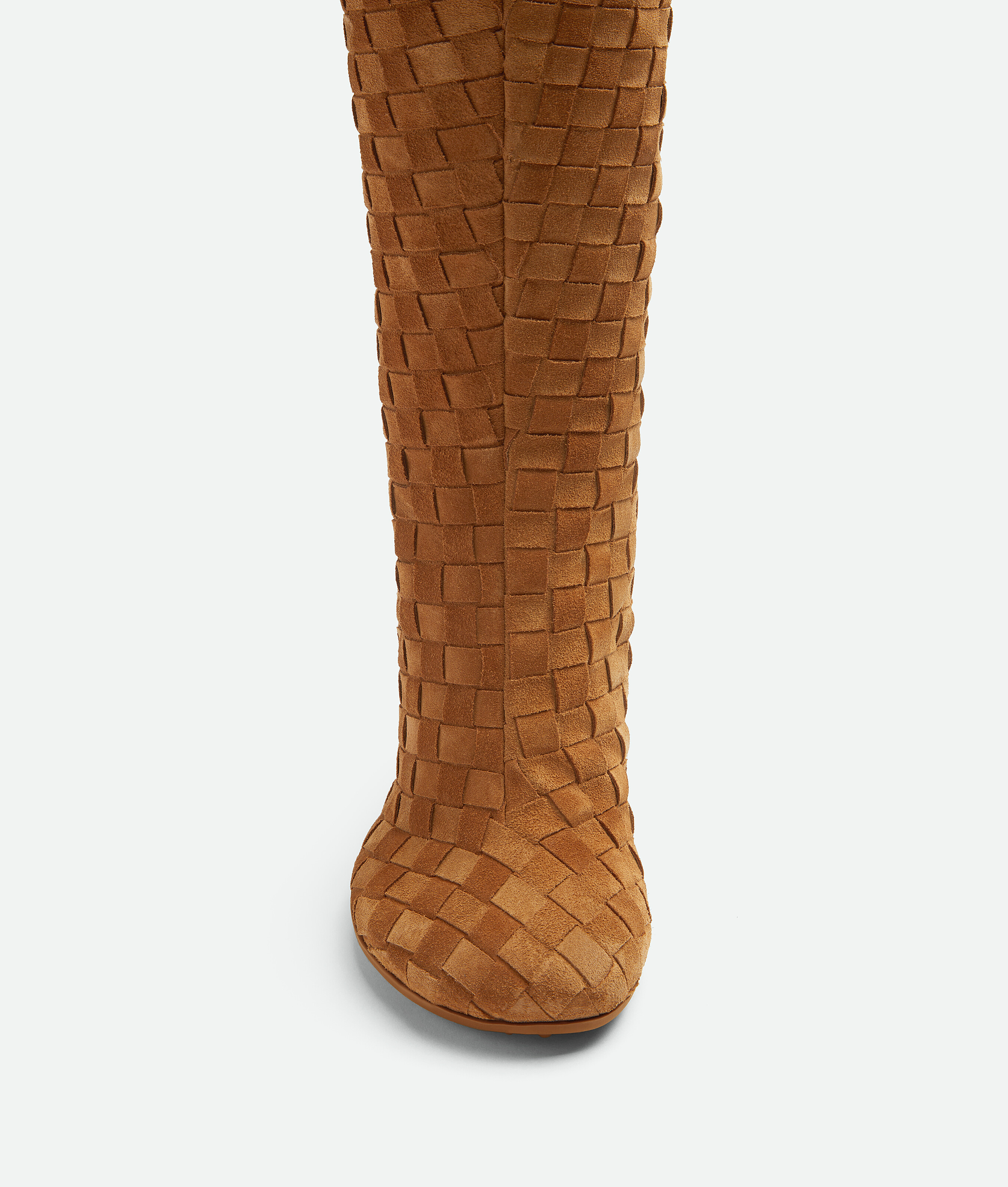 Bottega Veneta Suede Atomic Knee-high Boots 90 In Brown