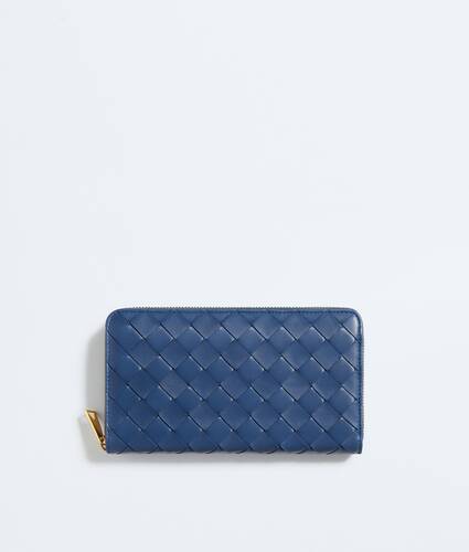 Intrecciato Zip Around Wallet