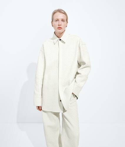 イントレチャートレザー シャツ