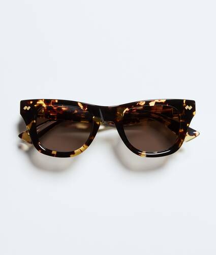 Gafas de sol Dizzy cuadradas en Havana/brown Bottega Veneta M&eacute;xico ES - Image 1
