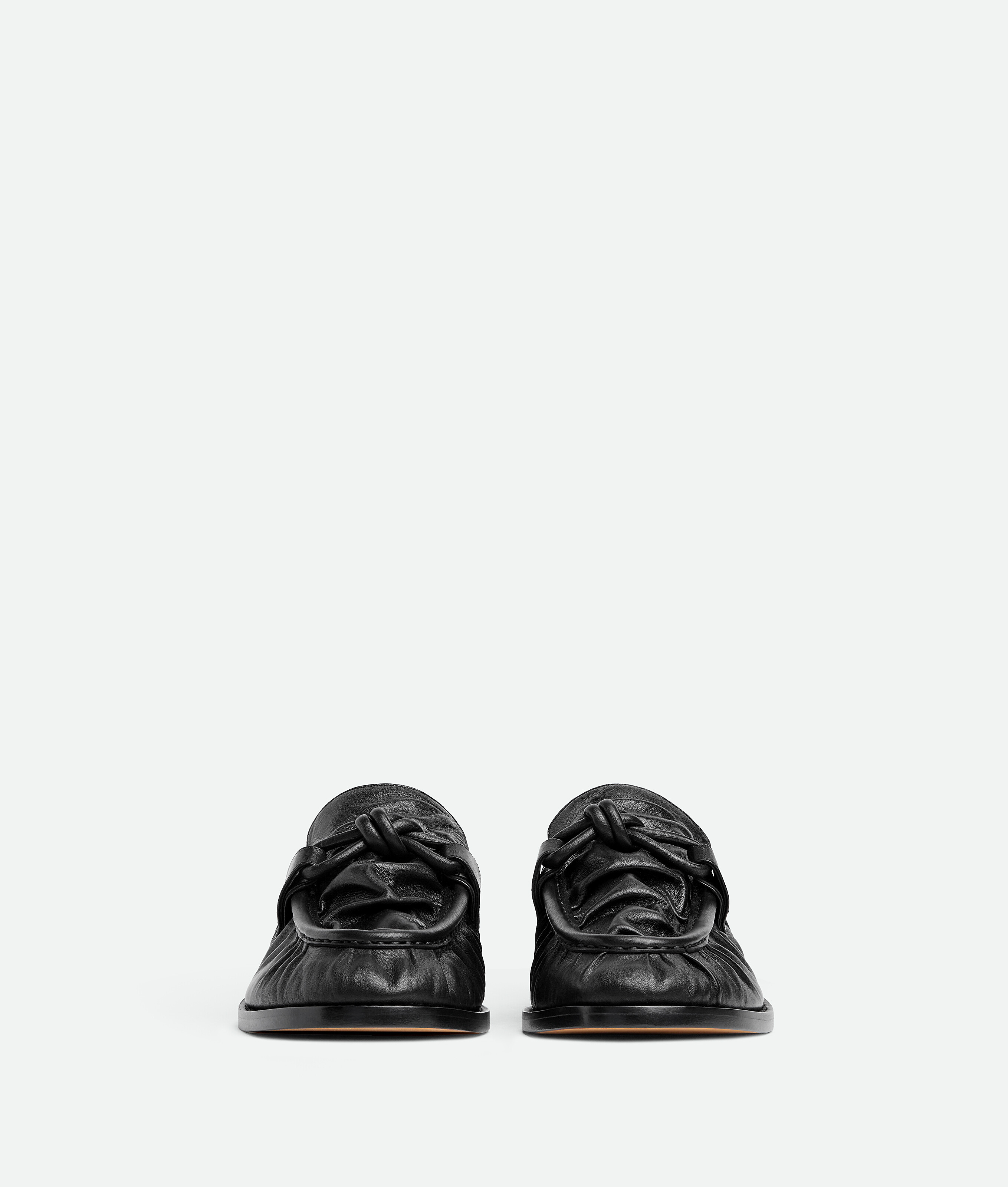 Bottega Veneta Lambskin Astaire Loafers In Black
