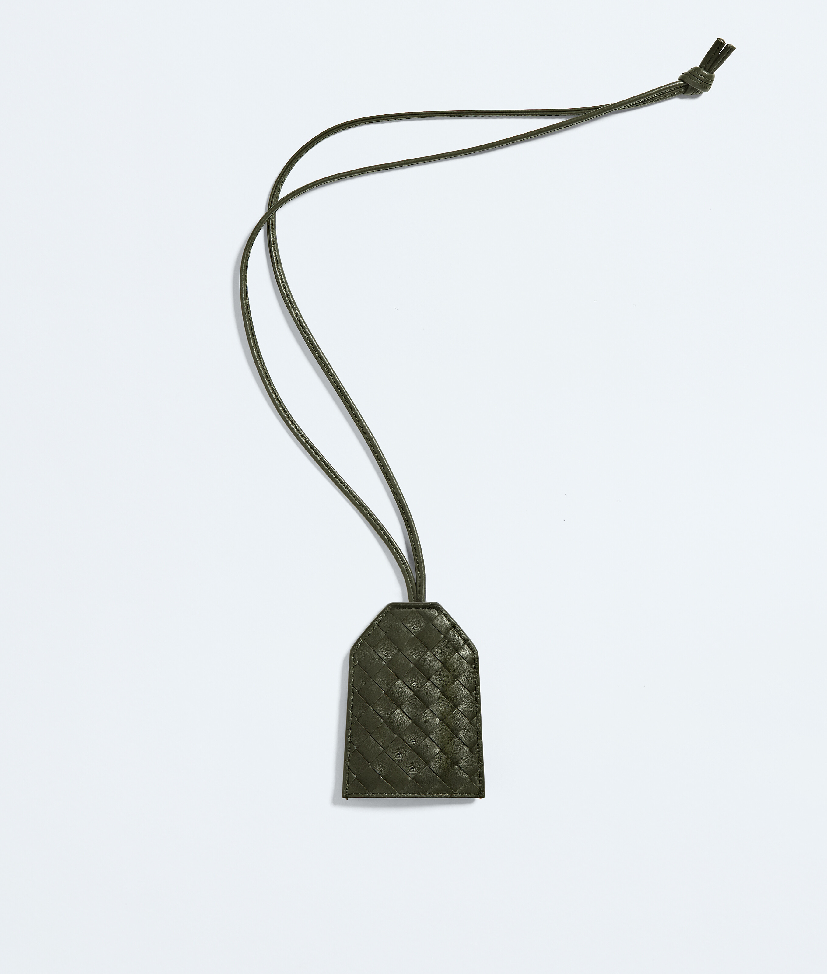Key Holder Necklace  in Bark green Bottega Veneta Luxembourg EN - Image 3