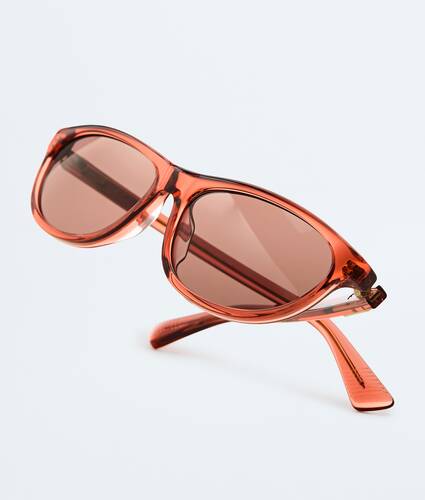 Classic Rectangular Sunglasses in Orange/brown Bottega Veneta Belgium EN - Image 3