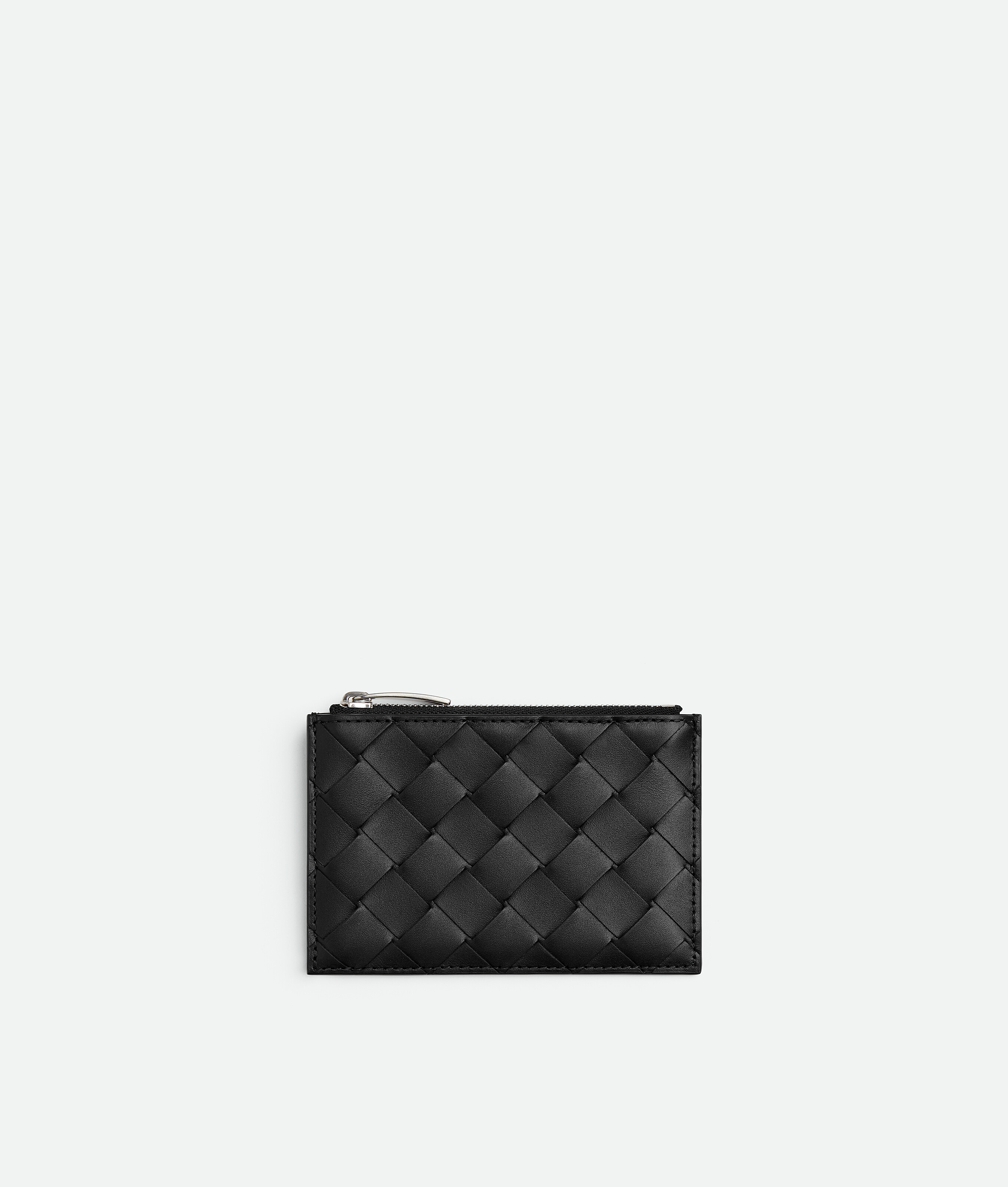 超美品　BOTTEGA VENETA Card Case On Chain Bottega Veneta Green Leather Andiamo Zipped Card Holder | Harrods UK