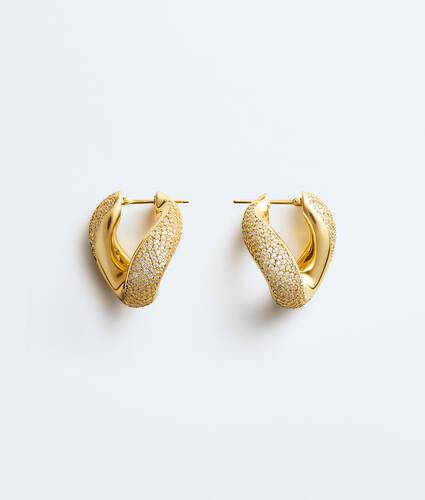 Women's Prisma Chain Earrings in White Bottega Veneta Bulgaria EN - Image 1