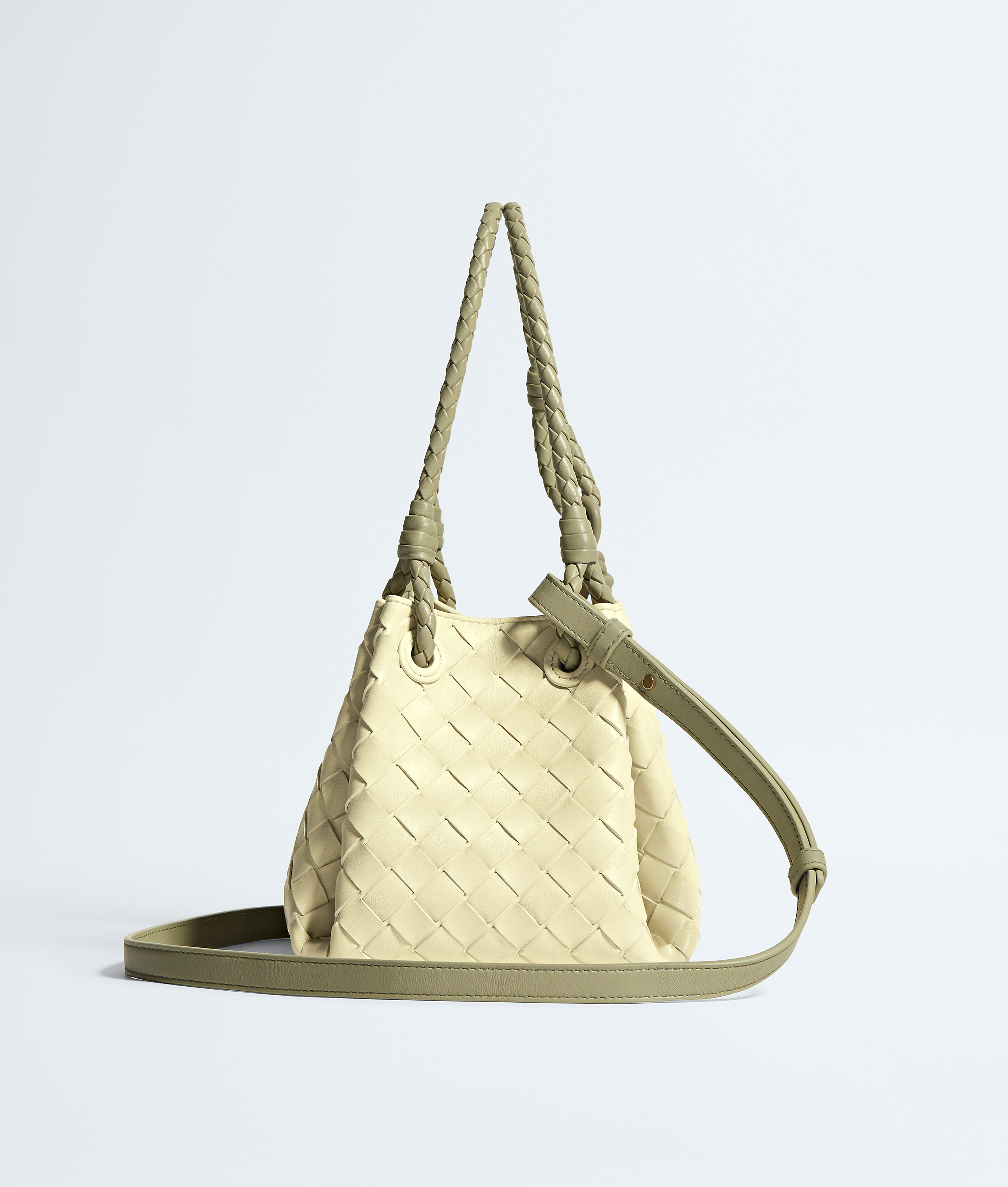 Women's Small Parachute in Sour/travertine Bottega Veneta Estonia EN - Image 4