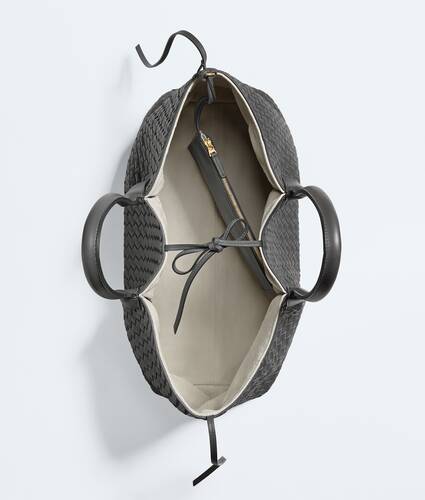 Women's Large Pinacoteca in Obsidian gray/silica gray Bottega Veneta Italy EN - Image 3